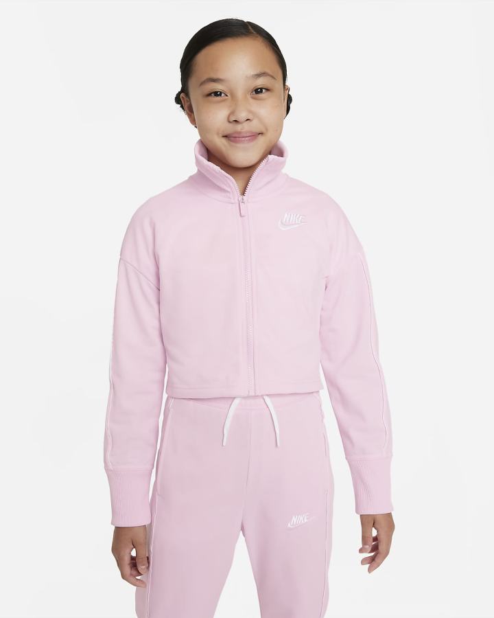 Chandals Nike Sportswear Kids High-Waisted Tracksuit Niña Rosas Blancas | MICEP-0179