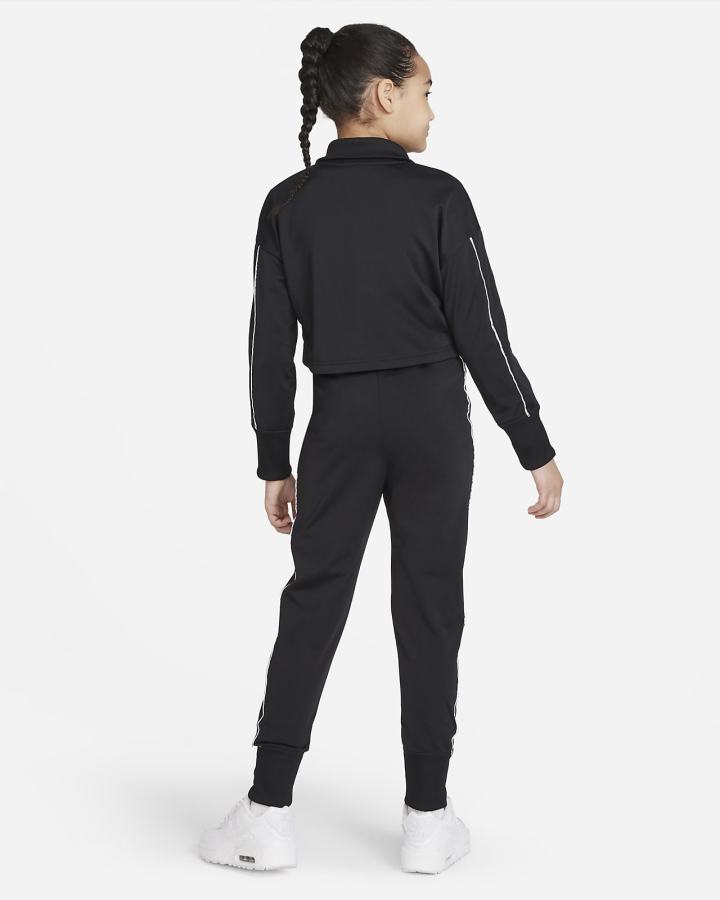 Chandals Nike Sportswear Kids High-Waisted Tracksuit Niña Negras Blancas | WOTLE-8613