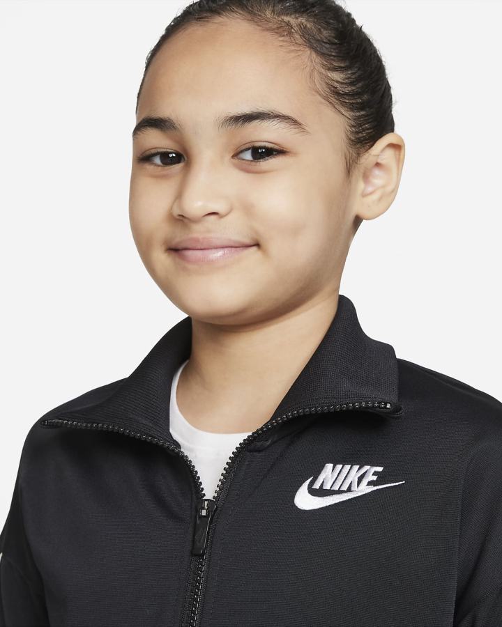 Chandals Nike Sportswear Kids High-Waisted Tracksuit Niña Negras Blancas | WOTLE-8613
