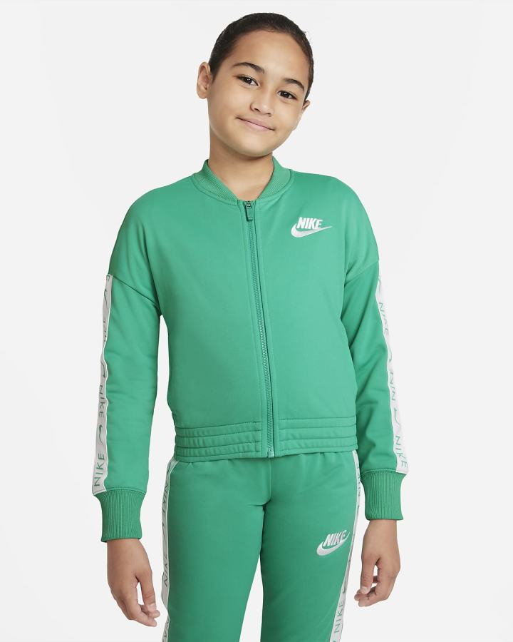 Chandals Nike Sportswear Kids Tracksuit Niña Verde Blancas | DKMQT-8134