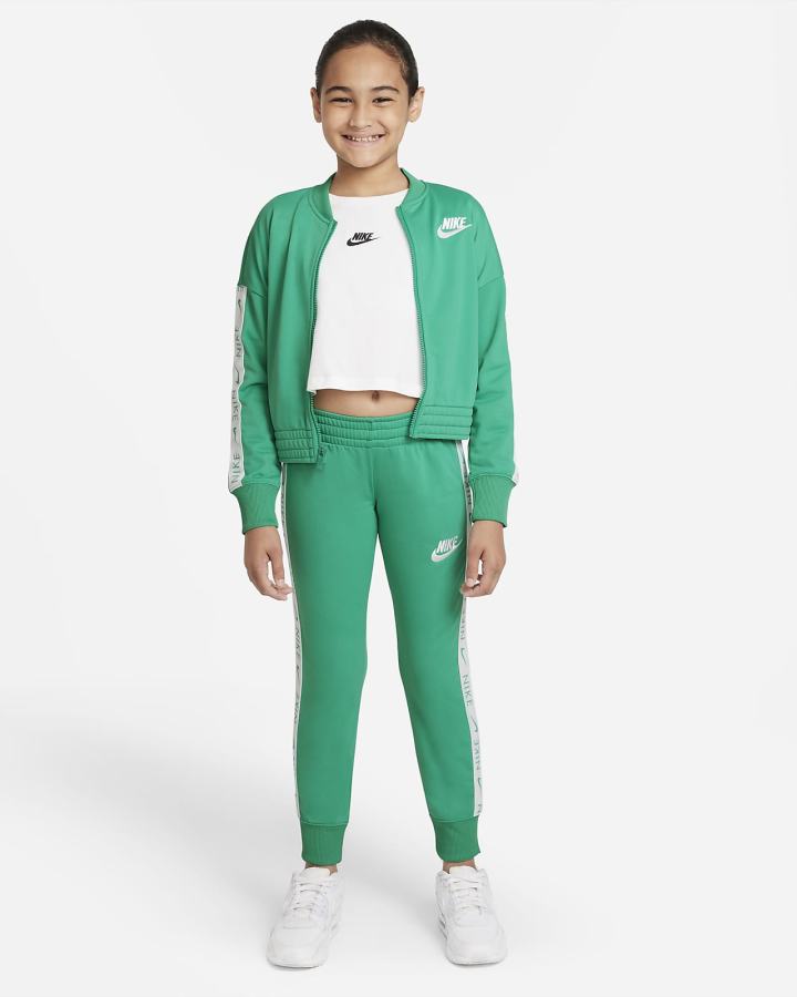 Chandals Nike Sportswear Kids Tracksuit Niña Verde Blancas | DKMQT-8134