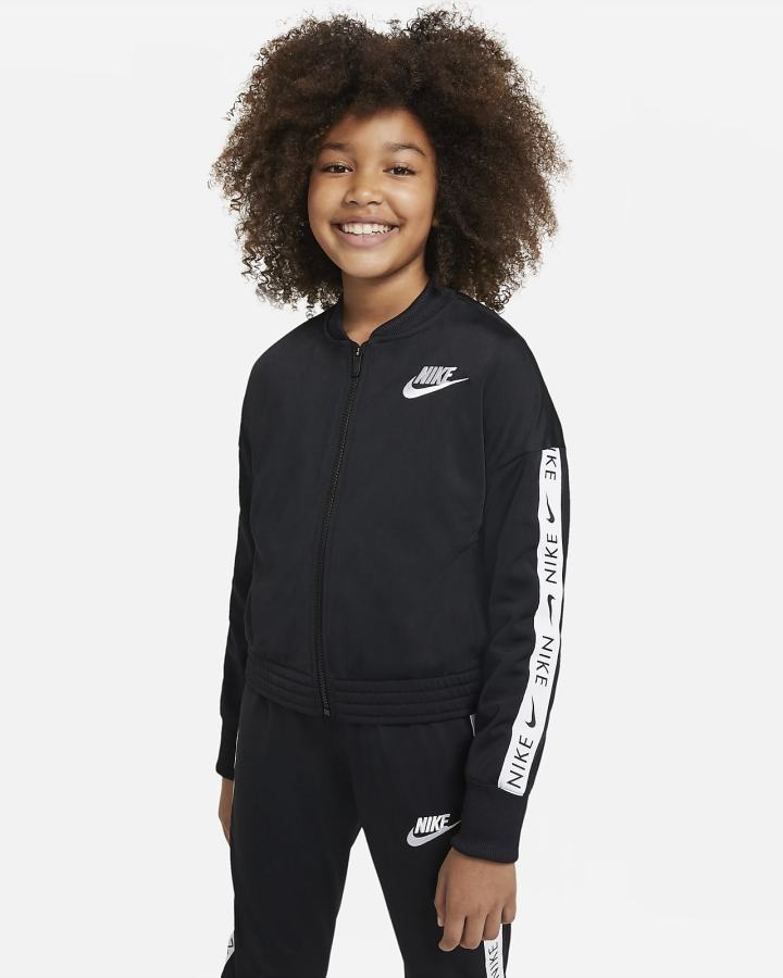 Chandals Nike Sportswear Kids Tracksuit Niña Negras Blancas | ERQFP-1684