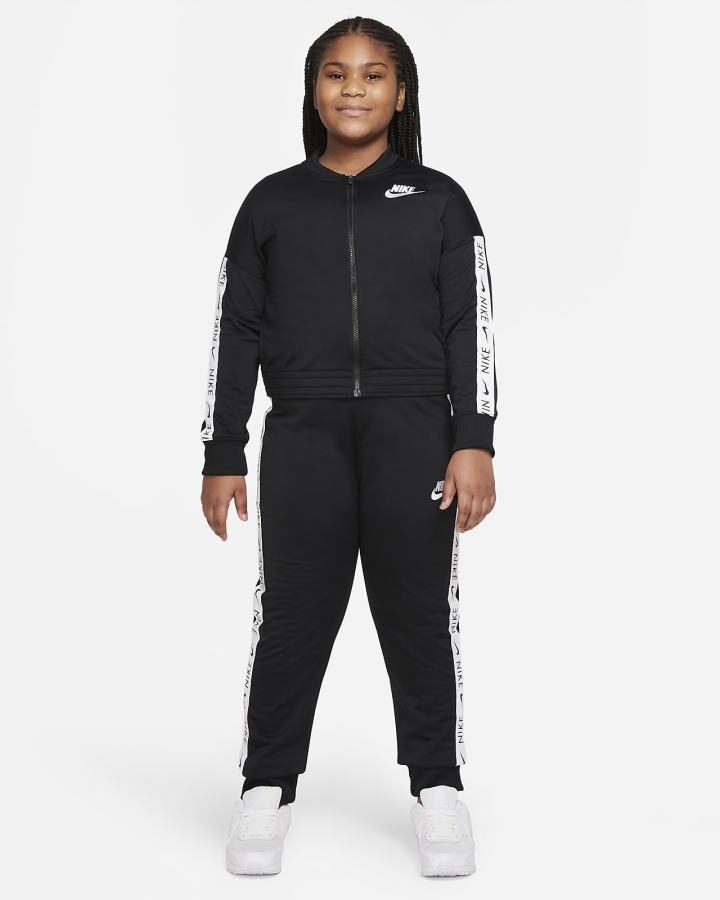 Chandals Nike Sportswear Kids Tracksuit Niña Negras Blancas | XRDWO-8952