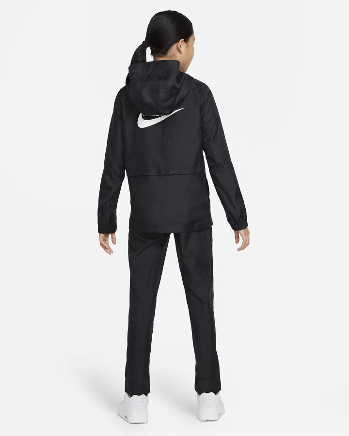 Chandals Nike Sportswear Kids Woven Tracksuit Niño Negras Blancas | KFTGZ-1526