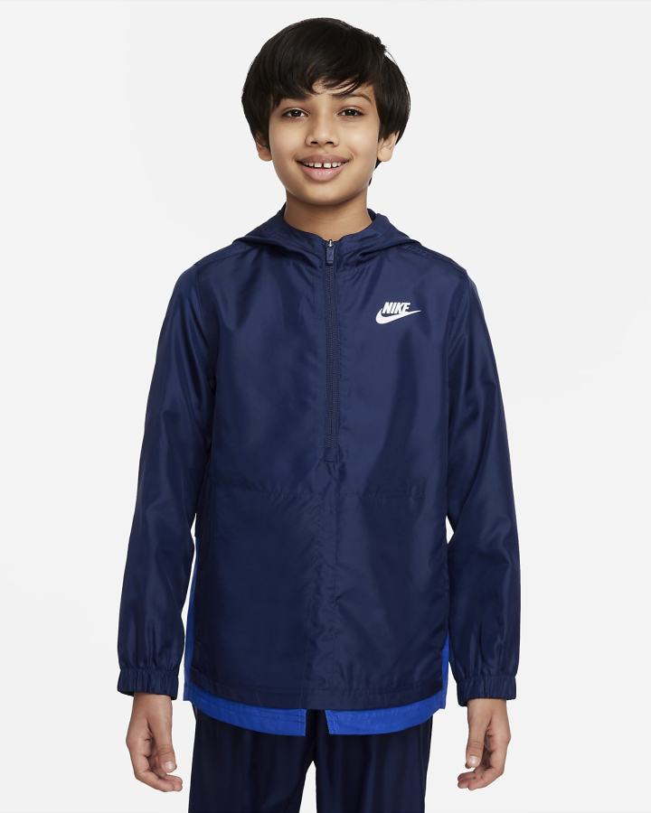 Chandals Nike Sportswear Kids Woven Tracksuit Niño Azul Real Azul Marino Blancas | MDUFA-9061