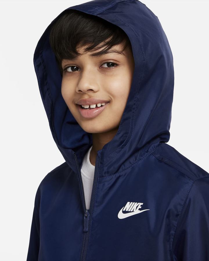 Chandals Nike Sportswear Kids Woven Tracksuit Niño Azul Real Azul Marino Blancas | MDUFA-9061