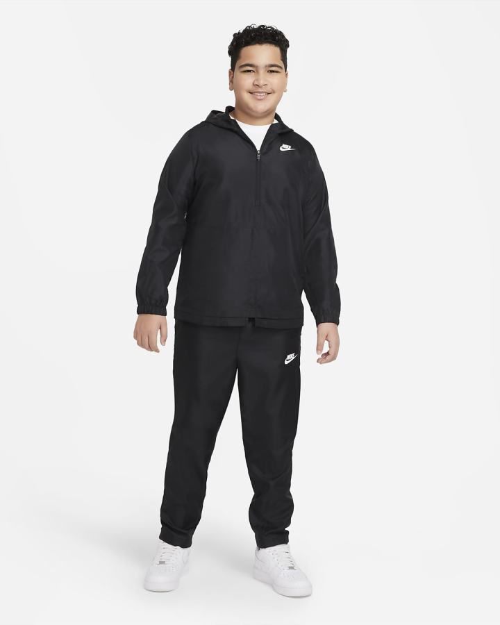 Chandals Nike Sportswear Kids Woven Tracksuit Niño Negras Blancas | ZODEI-4870