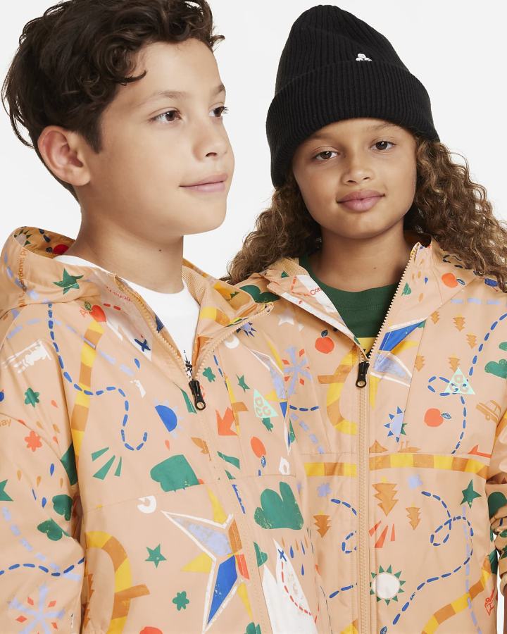 Chaquetas Nike ACG Storm-FIT Kids Printed Convertible Niña Verde | JOGIP-4809