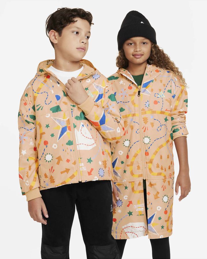Chaquetas Nike ACG Storm-FIT Kids Printed Convertible Niña Verde | JOGIP-4809