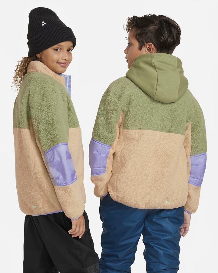 Chaquetas Nike ACG Therma-FIT Kids Full-Zip Niña Verde | NJQKA-2408