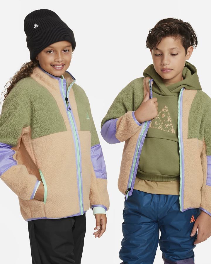 Chaquetas Nike ACG Therma-FIT Kids Full-Zip Niña Verde | NJQKA-2408