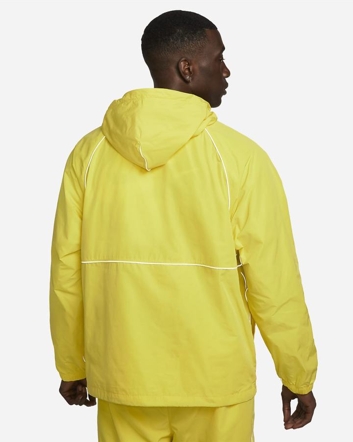 Chaquetas Nike Air Full-Zip Hooded Woven Hombre Amarillo Negras | SBZOM-3451
