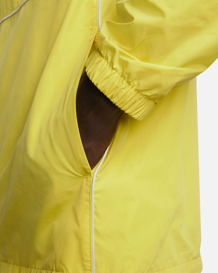 Chaquetas Nike Air Full-Zip Hooded Woven Hombre Amarillo Negras | SBZOM-3451