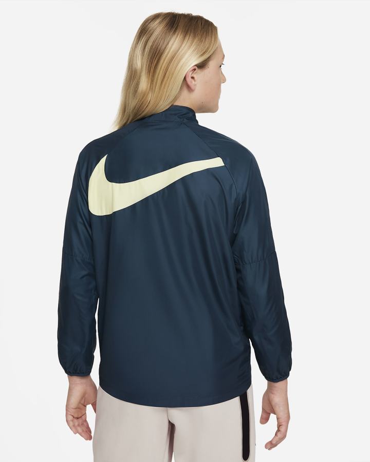 Chaquetas Nike Club América Repel Academy AWF Kids Soccer Niño Azul Marino Limón | RYBVK-9478