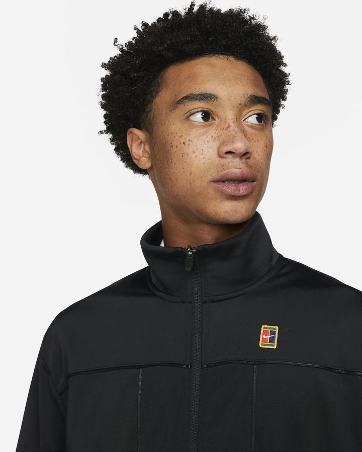 Chaquetas Nike Court Tennis Hombre Negras | FODPU-6348