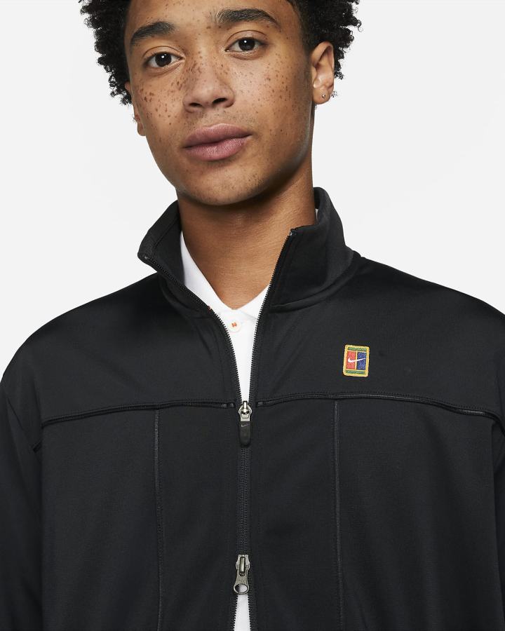 Chaquetas Nike Court Tennis Hombre Negras | FODPU-6348
