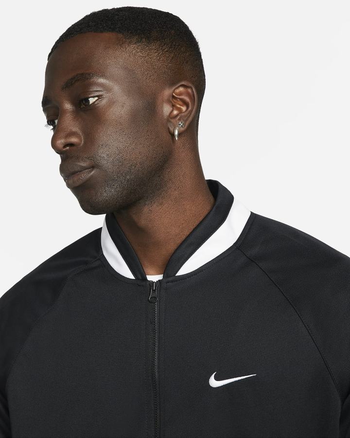 Chaquetas Nike Dri-FIT Basketball Hombre Negras Blancas | CYLIQ-9163