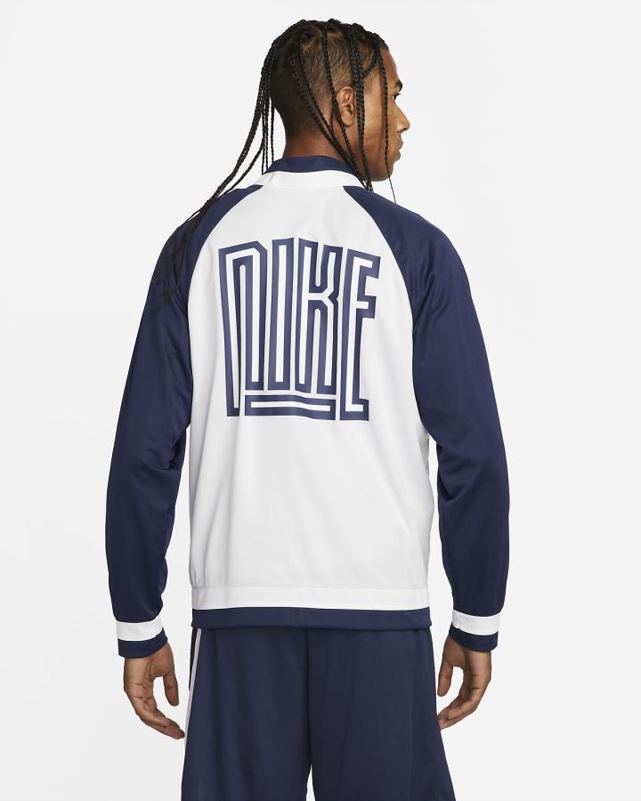 Chaquetas Nike Dri-FIT Basketball Hombre Plateadas Azul Marino Blancas Azul Marino | OYDBE-8714