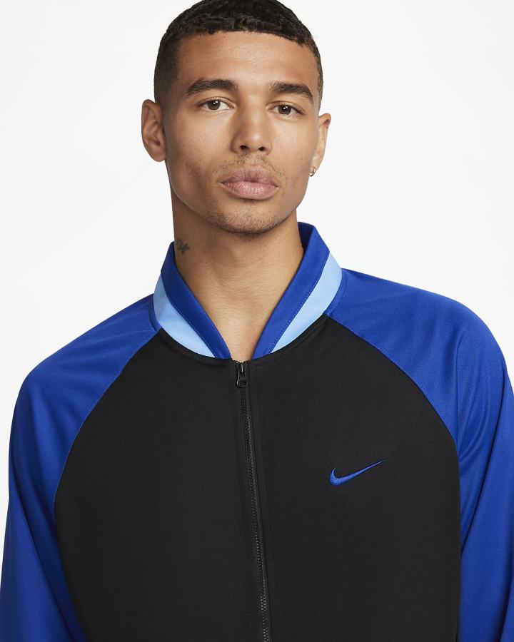 Chaquetas Nike Dri-FIT Basketball Hombre Negras Azul Real Azules | WZEQG-7259