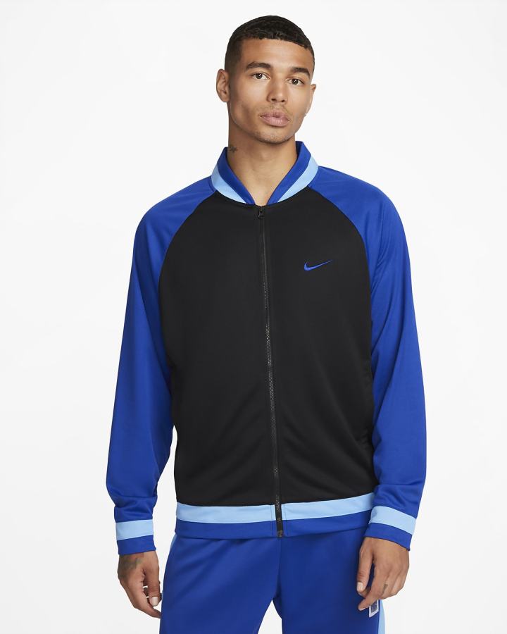 Chaquetas Nike Dri-FIT Basketball Hombre Negras Azul Real Azules | WZEQG-7259