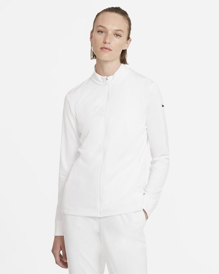 Chaquetas Nike Dri-FIT UV Victory Full-Zip Golf Top Mujer Blancas Negras | IGJDE-1485