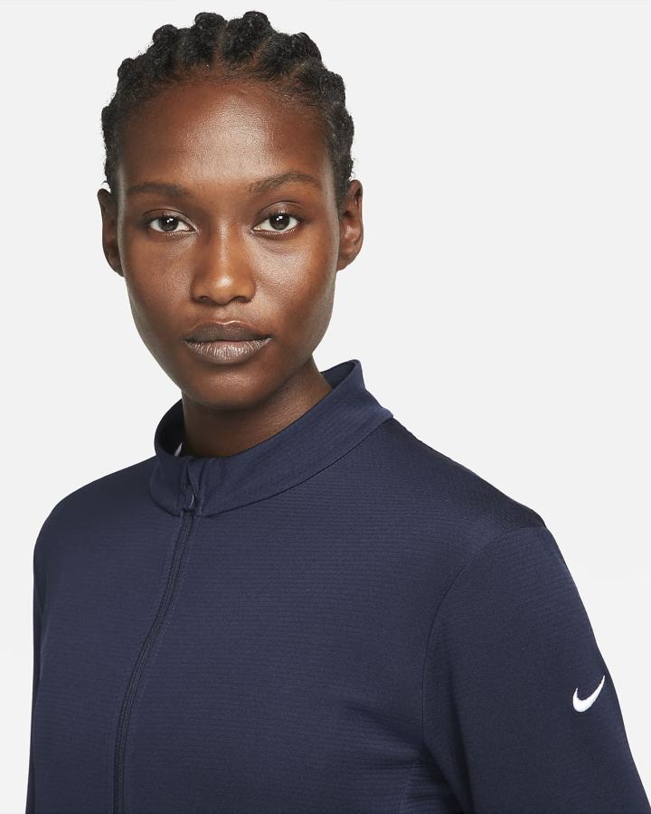 Chaquetas Nike Dri-FIT UV Victory Full-Zip Golf Top Mujer Obsidian Blancas | PQBWM-2046