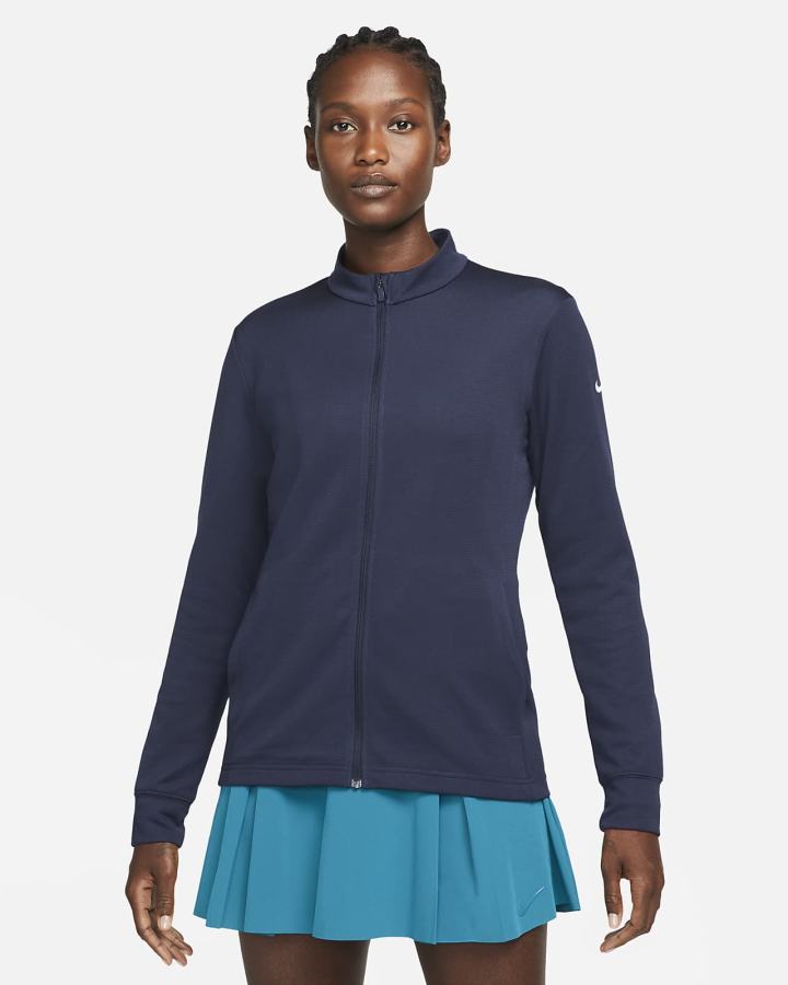 Chaquetas Nike Dri-FIT UV Victory Full-Zip Golf Top Mujer Obsidian Blancas | PQBWM-2046