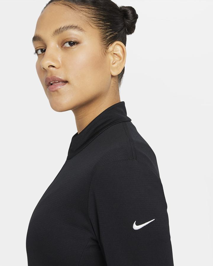 Chaquetas Nike Dri-FIT UV Victory Full-Zip Golf Top Mujer Negras Blancas | VKUBD-3825
