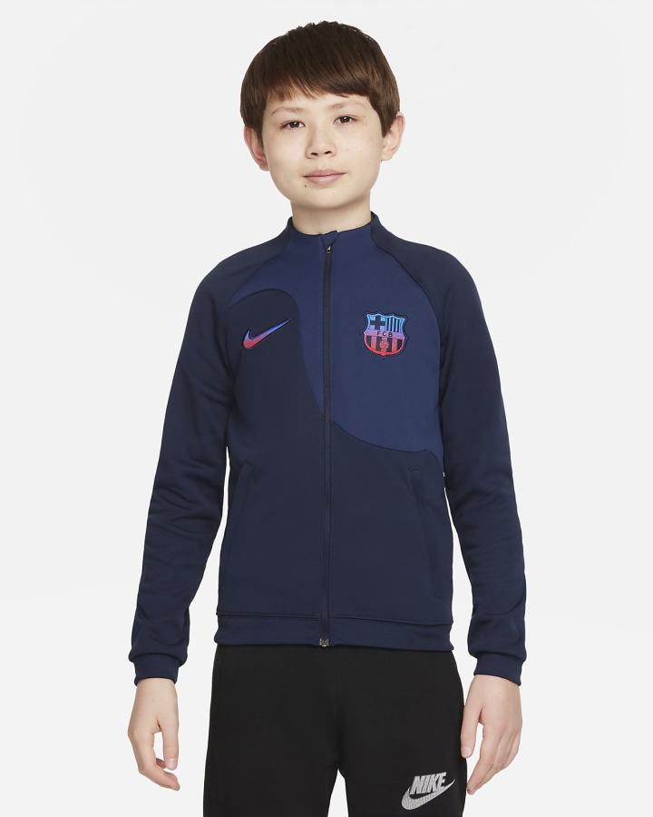 Chaquetas Nike FC Barcelona Academy Pro Kids Soccer Niña Obsidian Azul Marino Rojas | ZJBLS-4973