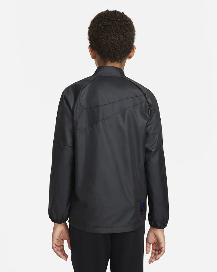 Chaquetas Nike FC Barcelona Repel Academy AWF Kids Dri-FIT Soccer Niña Negras Azul Real | VOGLY-5863
