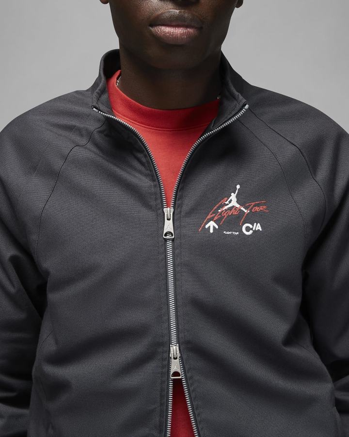 Chaquetas Nike Jordan Flight Heritage Warmup Hombre Gris Oscuro | DZVEQ-4198