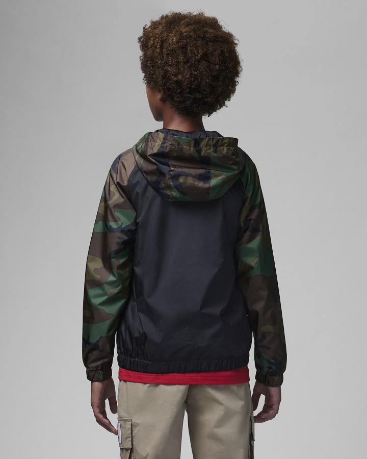 Chaquetas Nike Jordan Kids Full-Zip Niño Verde Oliva | NSTCQ-6928