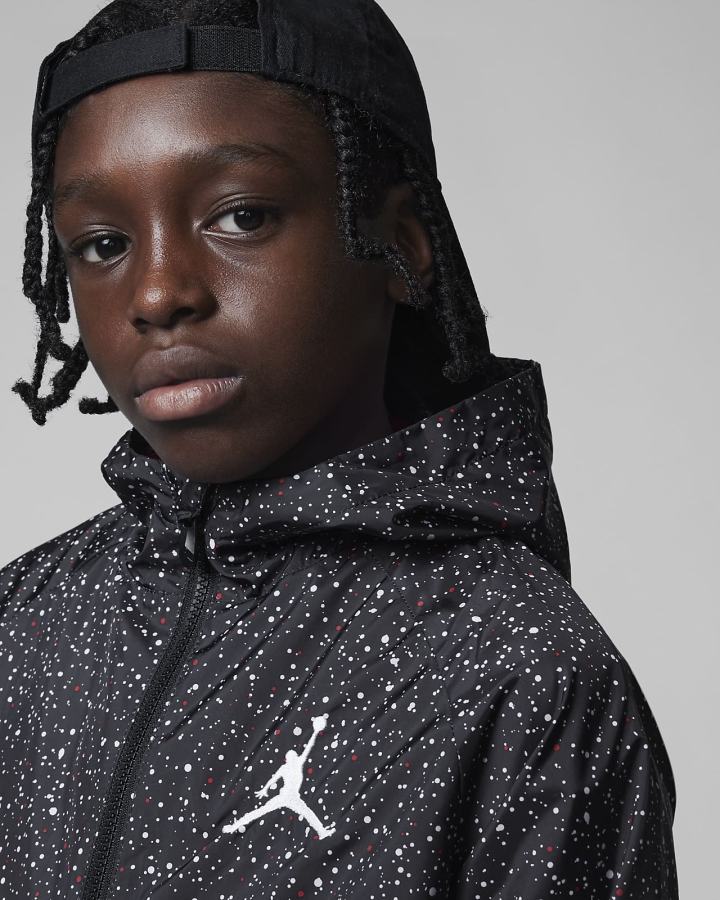 Chaquetas Nike Jordan Kids Full-Zip Niño Negras | OTJGX-5329