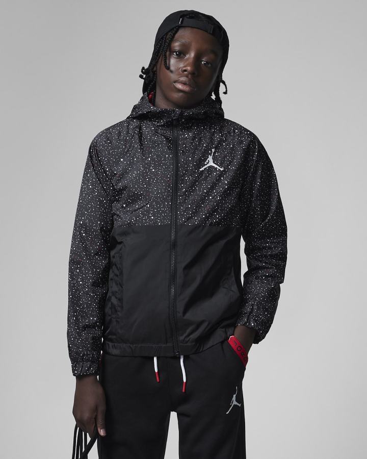 Chaquetas Nike Jordan Kids Full-Zip Niño Negras | OTJGX-5329