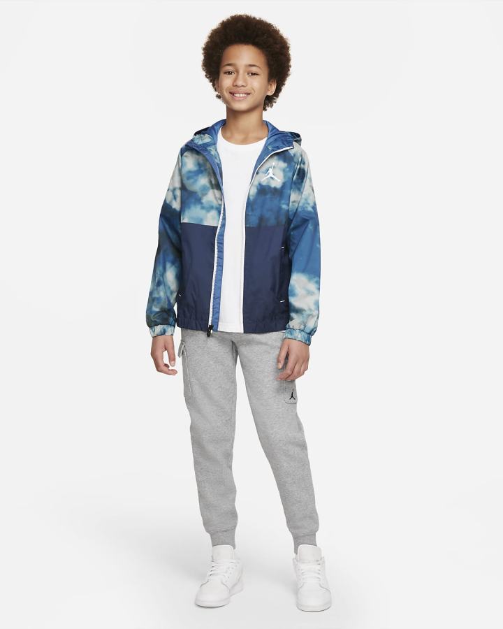 Chaquetas Nike Jordan Kids Full-Zip Niño Azules Oscuro | TUPQR-9813