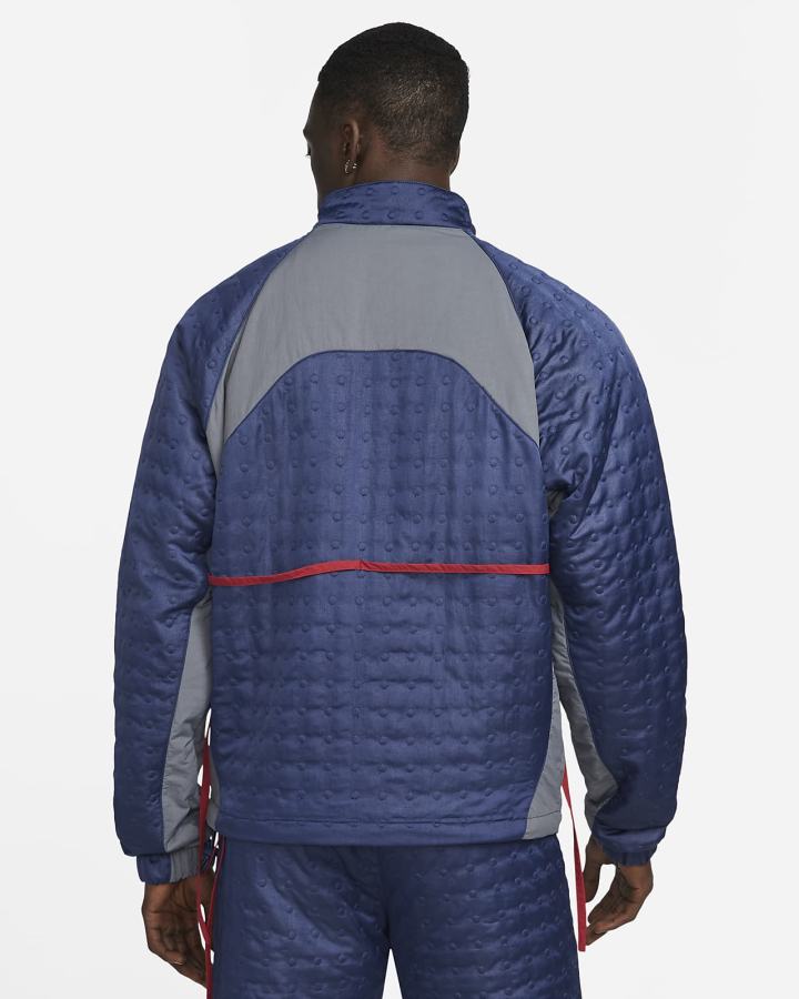Chaquetas Nike Jordan x CLOT Woven Hombre Azul Marino Gris Rojas | IXPJO-7840