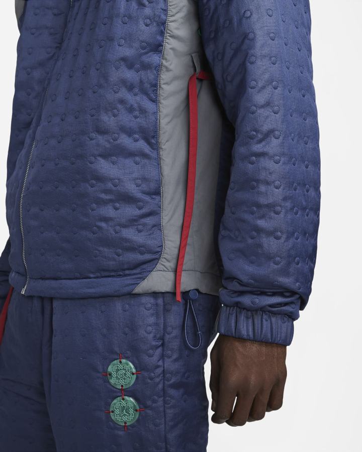 Chaquetas Nike Jordan x CLOT Woven Hombre Azul Marino Gris Rojas | IXPJO-7840
