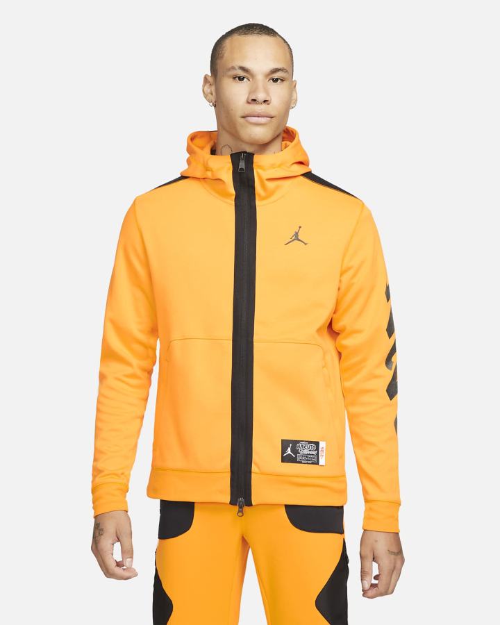 Chaquetas Nike Jordan x Zion Full-Zip Top Hombre Negras Naranjas | MEQUZ-7923