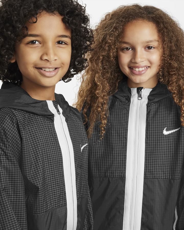 Chaquetas Nike Outdoor Play Kids Woven Niño Negras Gris Oscuro | WKQVG-2801