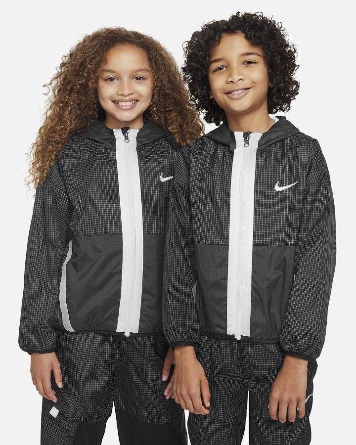 Chaquetas Nike Outdoor Play Kids Woven Niño Negras Gris Oscuro | WKQVG-2801