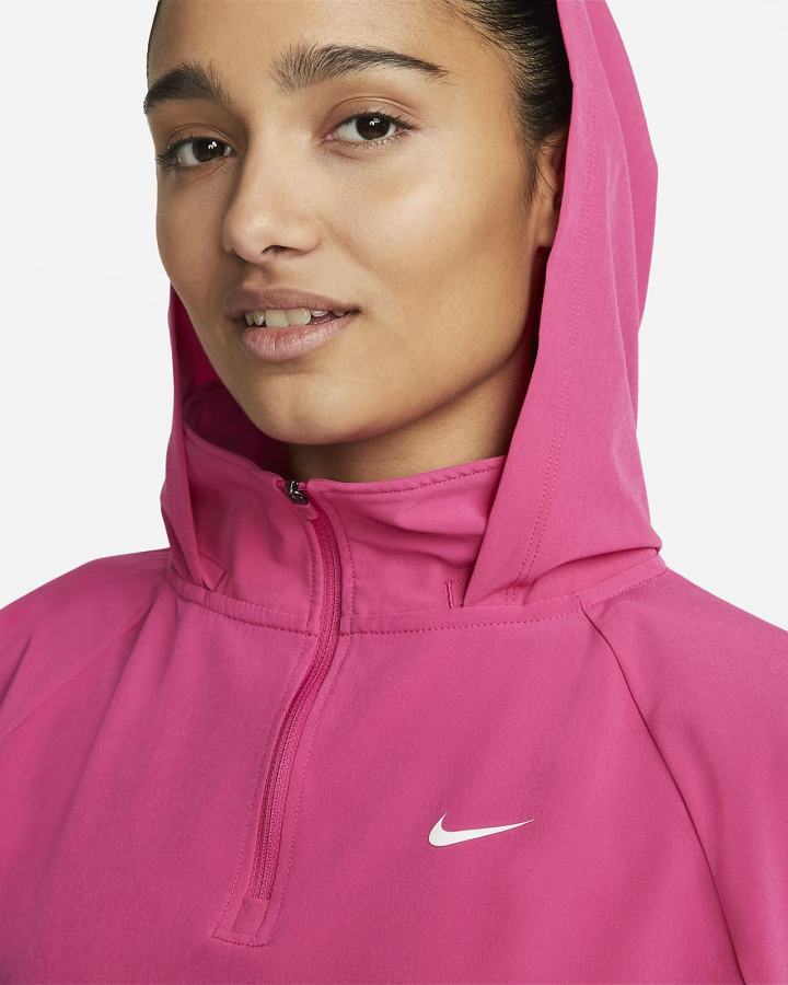Chaquetas Nike Pro Dri-FIT 1/4-Zip Packable Training Cover-Up Mujer Rosas Blancas | BHSGX-8423