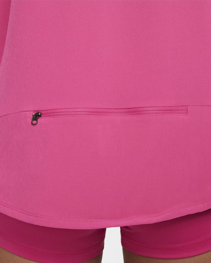Chaquetas Nike Pro Dri-FIT 1/4-Zip Packable Training Cover-Up Mujer Rosas Blancas | BHSGX-8423