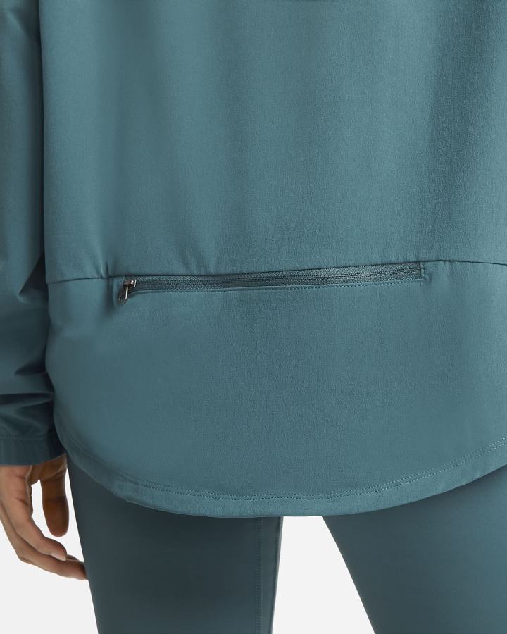 Chaquetas Nike Pro Dri-FIT 1/4-Zip Packable Training Cover-Up Mujer Gris Verde Blancas | DCOJW-0683