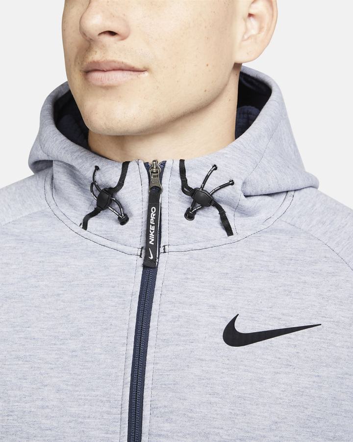 Chaquetas Nike Pro Therma-FIT Full-Zip Fleece Hombre Obsidian Negras | XOGZN-9518