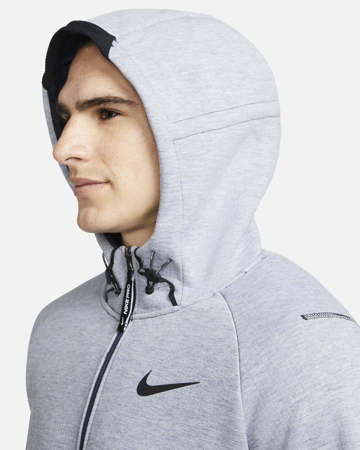 Chaquetas Nike Pro Therma-FIT Full-Zip Fleece Hombre Obsidian Negras | XOGZN-9518