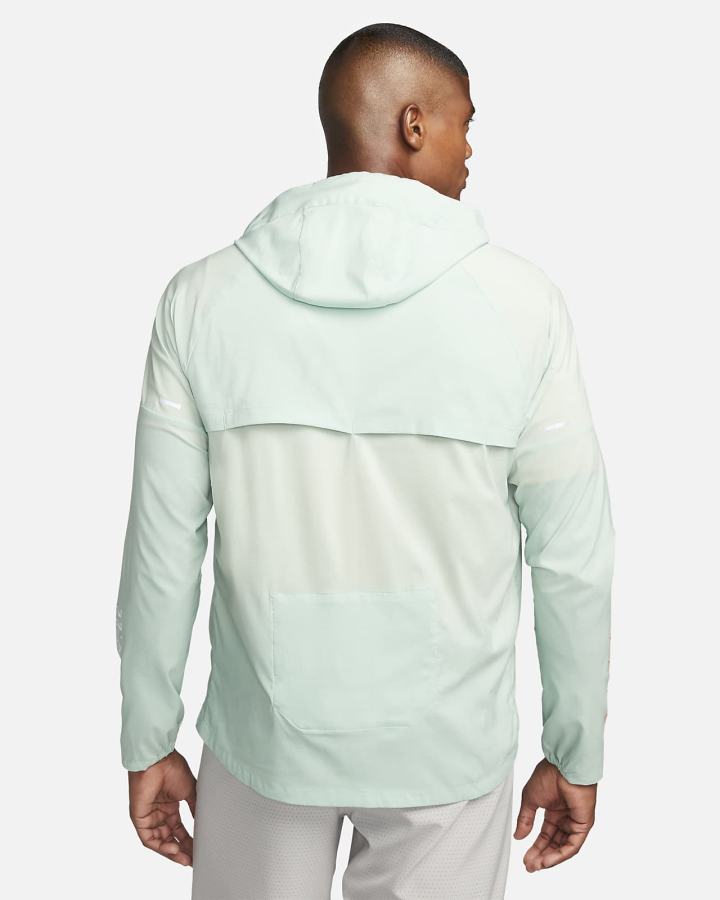 Chaquetas Nike Repel UV Windrunner Running Hombre Verde Naranjas | XZUTN-6831