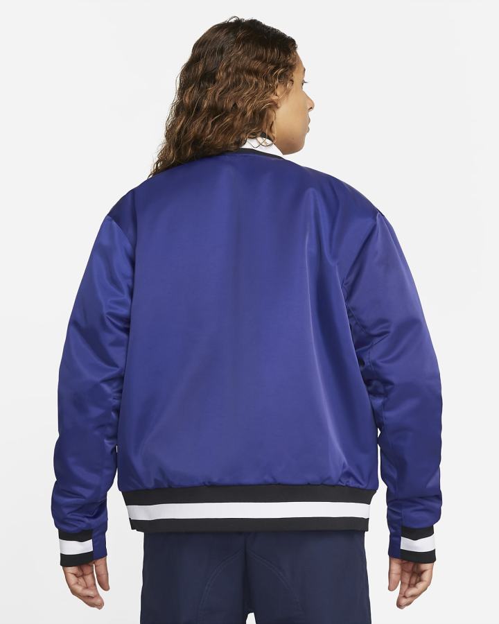 Chaquetas Nike SB Varsity Skate Hombre Azul Real Azules Negras Blancas | JHZKF-1239