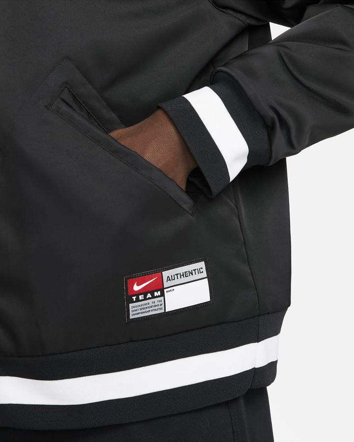 Chaquetas Nike SB Varsity Skate Hombre Negras Blancas | VFYXM-2473