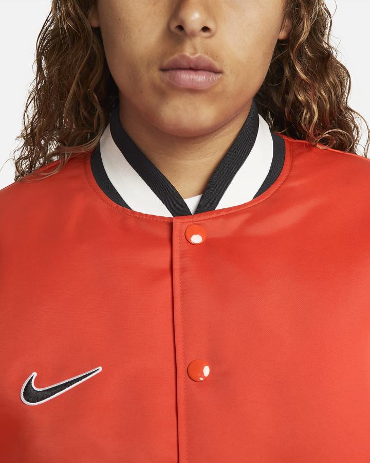 Chaquetas Nike SB Varsity Skate Hombre Naranjas Negras Blancas | YEBQH-2349