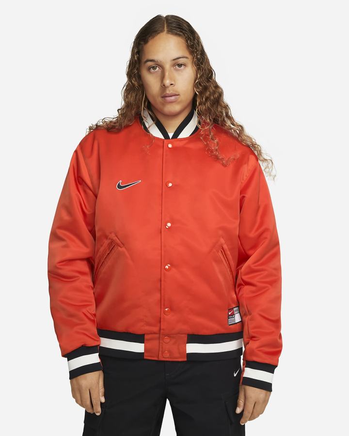 Chaquetas Nike SB Varsity Skate Hombre Naranjas Negras Blancas | YEBQH-2349